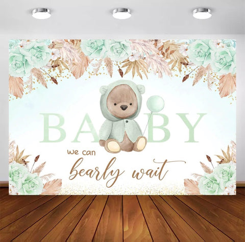 Green Bearly Backdrop (Material: Vinyl)