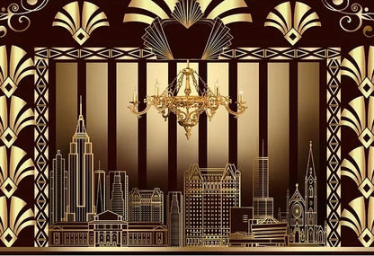 Golden Towers Backdrop (Material: Vinyl)