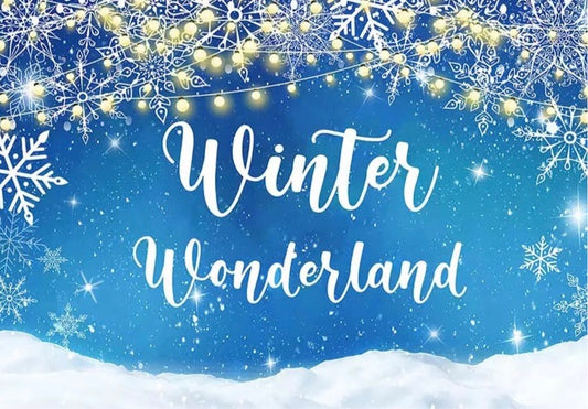 Winter Wonderland in Blue Backdrop (Material: Vinyl)
