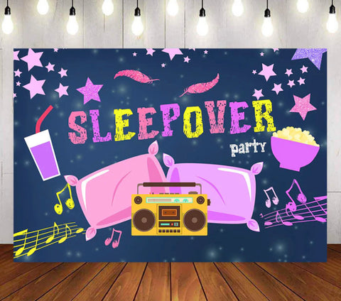 Sleepover Best-pals Backdrop (Material: Vinyl)