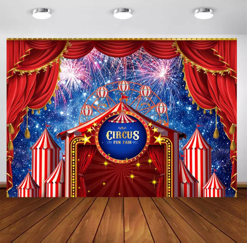 Fun Fair Backdrop (Material: Vinyl)