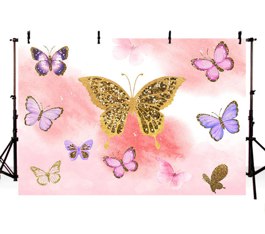 Shimmering Butterfly Backdrop (Material: Vinyl)