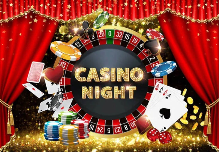 Casino Club Backdrop (Material: Vinyl)