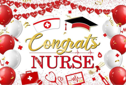 Nurse Grad Backdrop (Material: Vinyl)