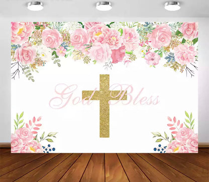 Christianity God Blessing Backdrop (Material: Vinyl)