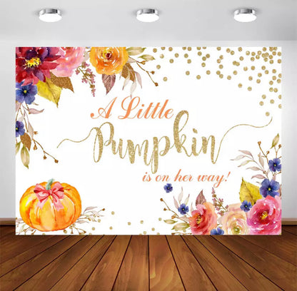 A little Pumpkin Backdrop (Material: Vinyl)
