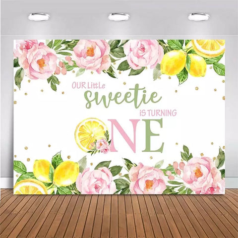 Sweet One Backdrop (Material: Vinyl)