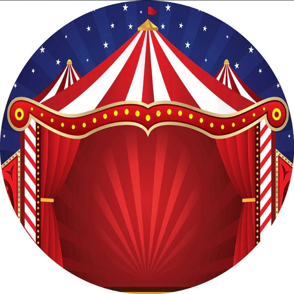 Circus Round Backdrop (Material: Polyester)