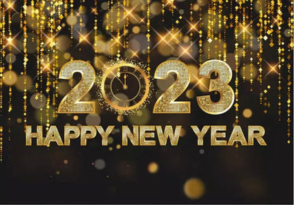 Happy Year Backdrop (Material: Vinyl)