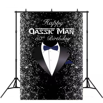 Men Bow Tie Backdrop (Material: Vinyl)