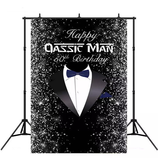 Men Bow Tie Backdrop (Material: Vinyl)