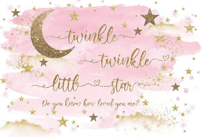 Pink Twinkle Backdrop (Material: Vinyl)