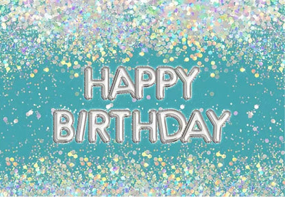 Pearls in Aqua Backdrop (Material: Vinyl)