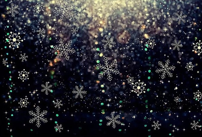 Snowing in Winter Backdrop (Material: Vinyl)