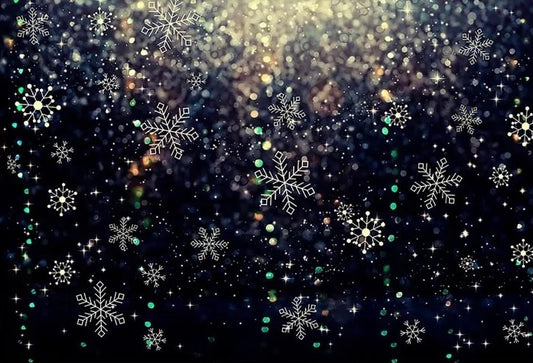 Snowing in Winter Backdrop (Material: Vinyl)