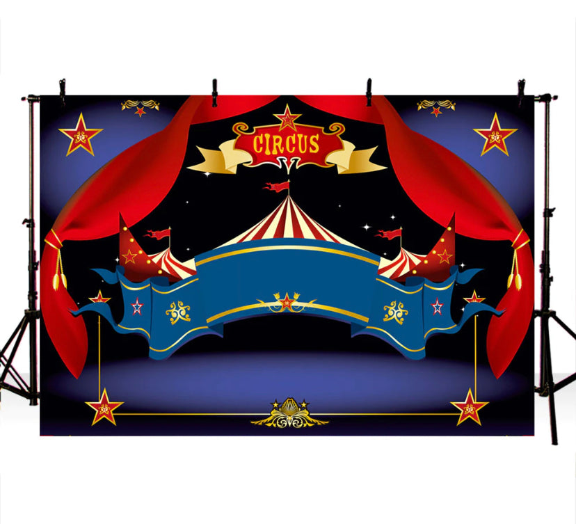 Circus Entrance Backdrop (Material: Vinyl)