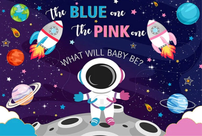 She or He in the Space Backdrop (Material: Vinyl)