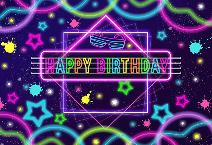 Glow Neon Backdrop (Material: Vinyl)