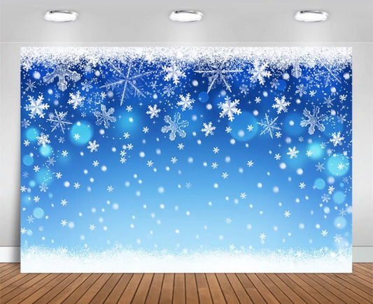 Snowing Christmas Backdrops (Material: Vinyl)