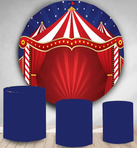 Circus Round Backdrop (Material: Polyester)