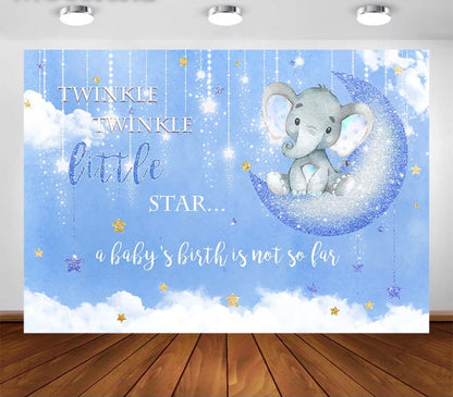 Twinkle Baby Elephant Blue (Material: Vinyl)