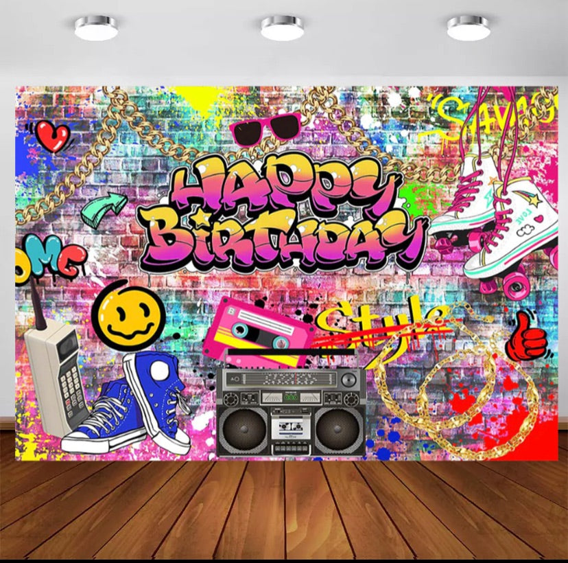 In the 90s Backdrop (Material: Vinyl)