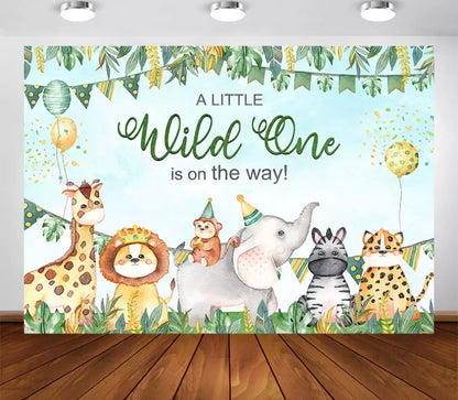 Wild One Jungle Backdrop (Material: Vinyl)
