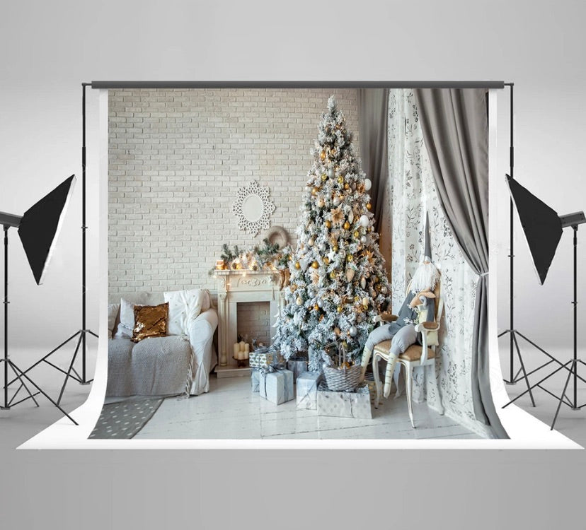 Christmas Tree Backdrop