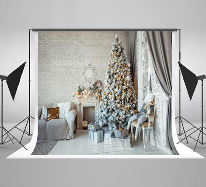 Christmas Tree Backdrop