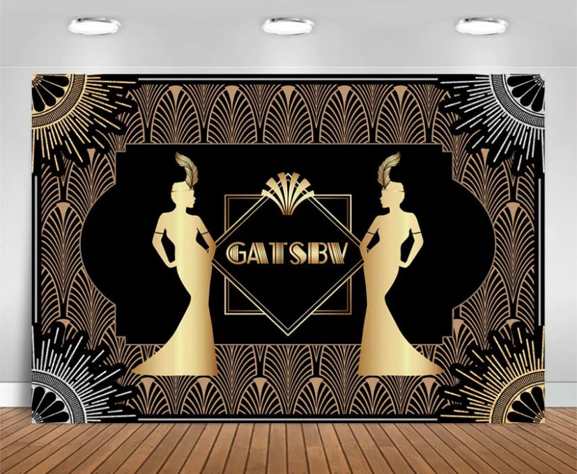 Gatsby Celebration Backdrop (Material: Vinyl)