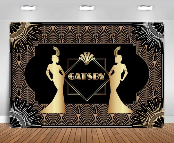 Gatsby Celebration Backdrop (Material: Vinyl)