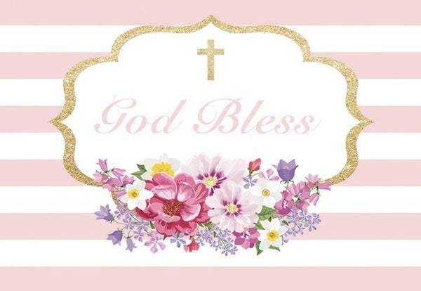 Christianity Pink Backdrop (Material: Vinyl)