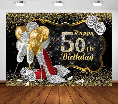 Elegant in Heels Backdrop (Material: Vinyl)