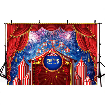 Fun Fair Backdrop (Material: Vinyl)