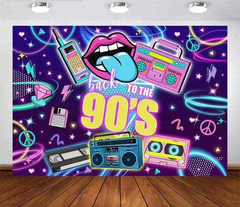 The 90’s Backdrop (Material: Vinyl)