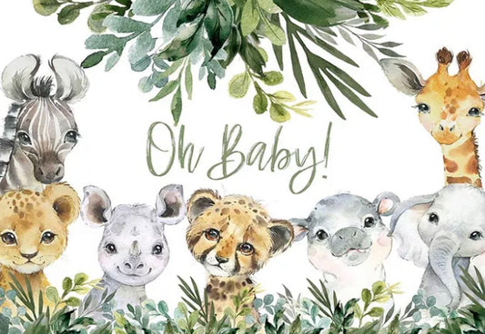 Jungle Safari Backdrop (Material: Vinyl)