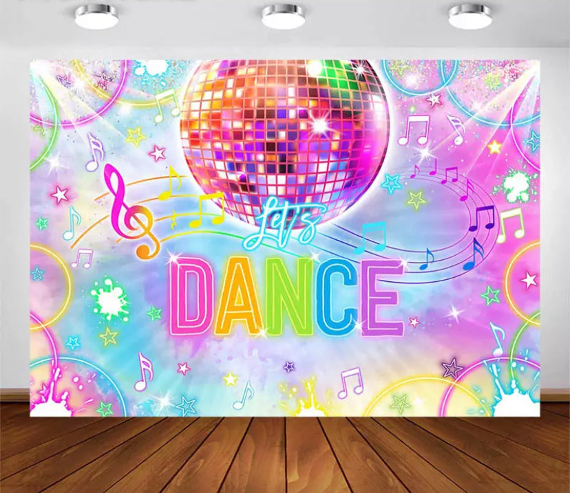 Glowing in Dance Backdrop (Material: Vinyl)