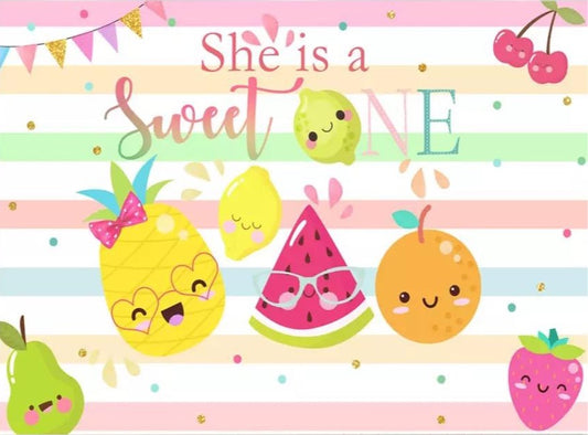 Tutti Frutti Party Backdrop (Material: Vinyl)