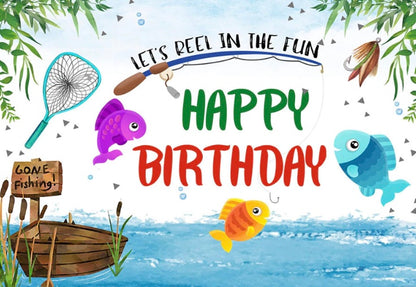 Fishing Backdrop (Material: Vinyl)