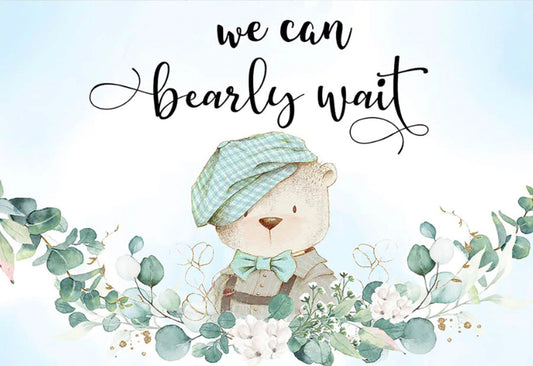 Cute Teddy Bear Backdrop (Material: Vinyl)