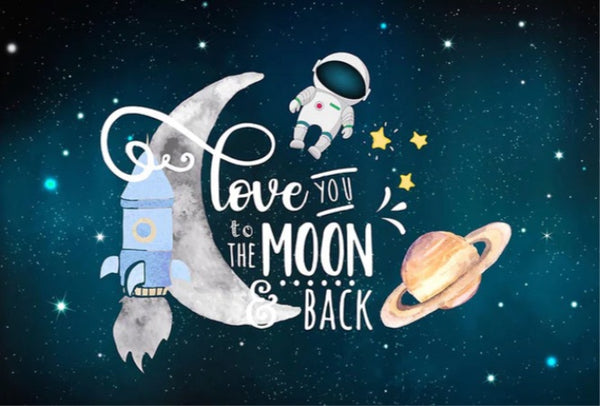 To the Moon Backdrop (Material: Vinyl)