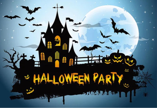 Halloween Party Backdrop (Material: Vinyl)