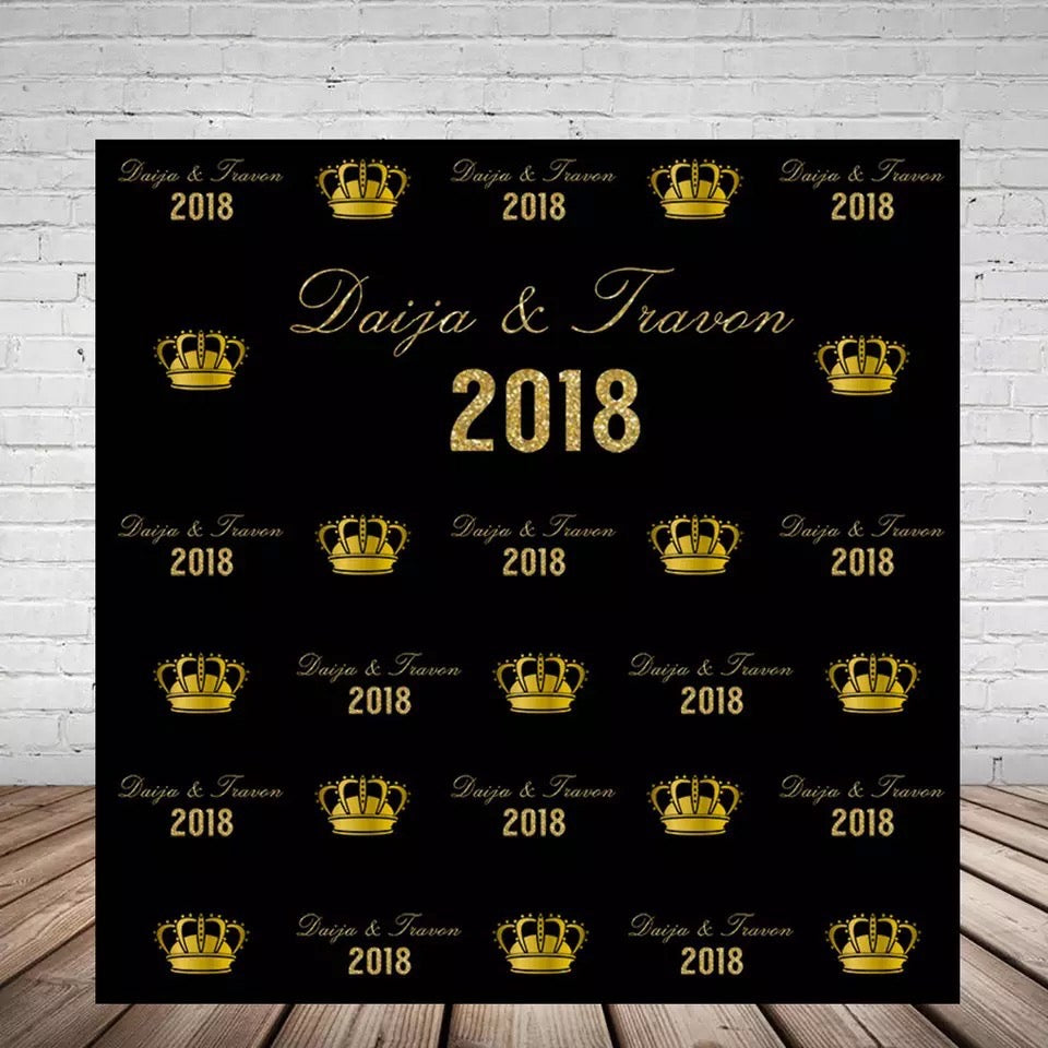 Custom Step & Repeat Backdrop (Material: Vinyl or Microfiber)