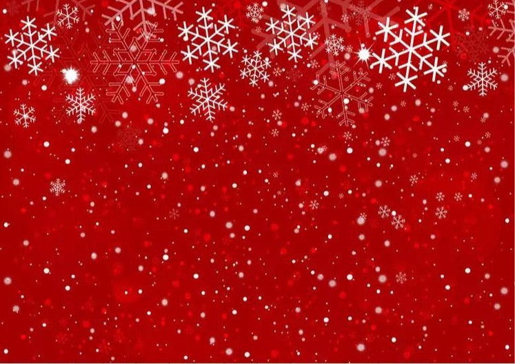 Red Christmas Backdrops (Material: Vinyl)