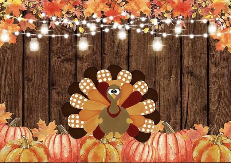 Thanksgiving Celebration Backdrop (Material: Vinyl)