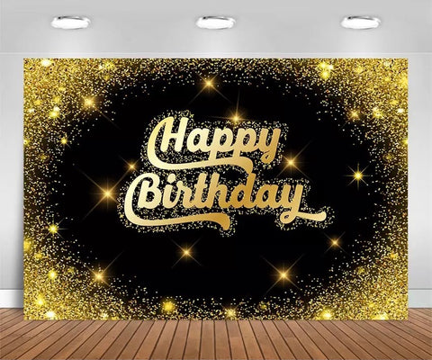 Golden Celebration Backdrop (Material: Vinyl)