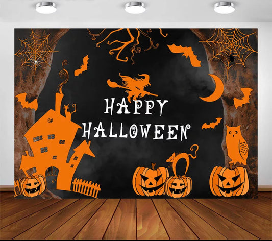Halloween Night Backdrop (Material: Vinyl)
