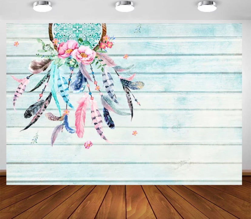 Boho Chic Backdrop (Material: Vinyl)