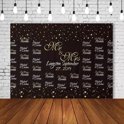 Custom Step & Repeat Backdrop (Material: Vinyl or Microfiber)