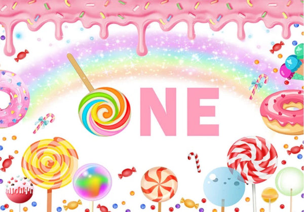 Candy ONE Backdrop (Material: Vinyl)